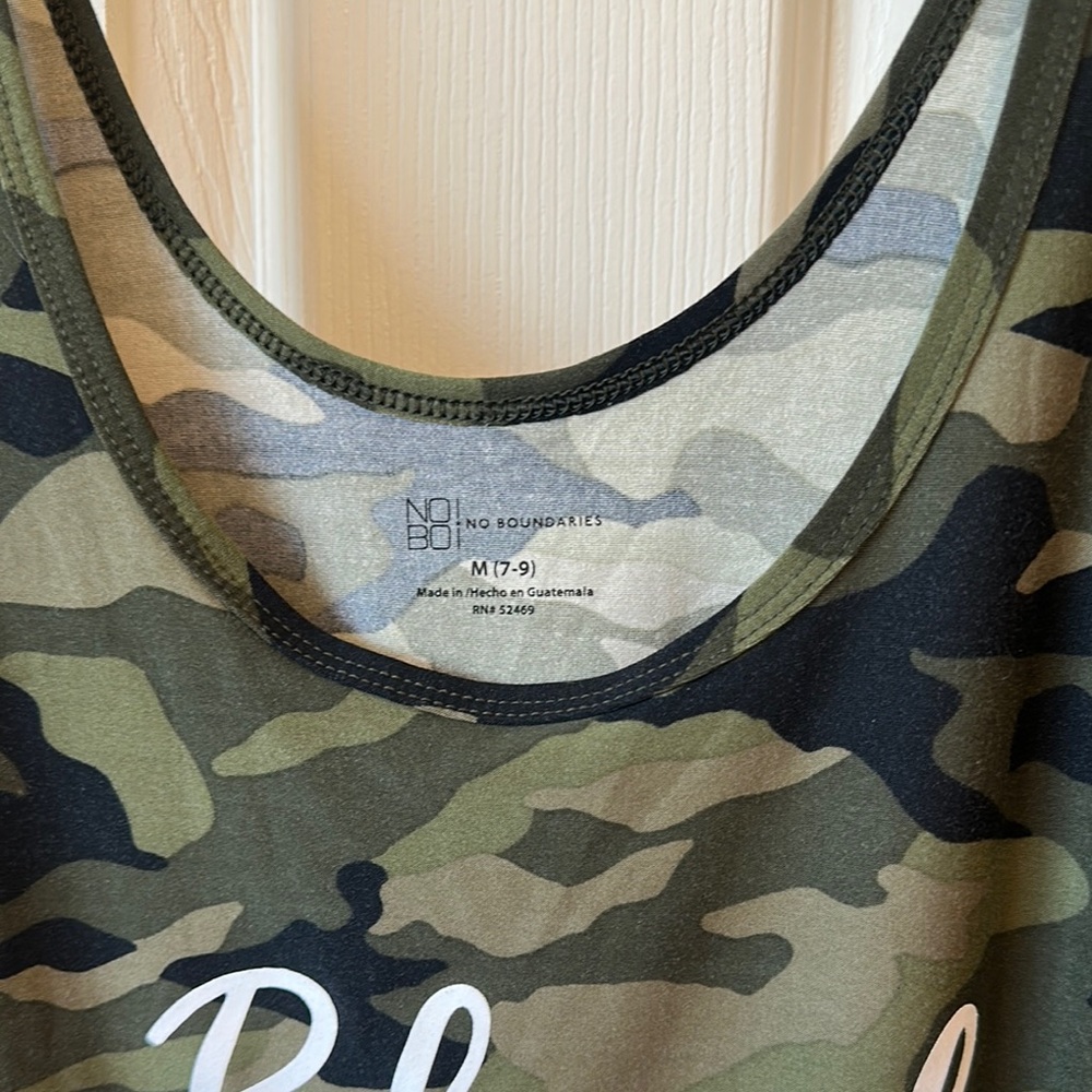No Boundaries Camouflage Tank Top